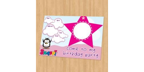 Snappi Party Invitation - Girl