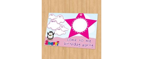 Snappi Party Invitation - Girl